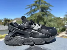 Nike Air Huarache Triple Black Athletic Running Shoes