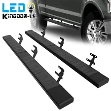 Running Boards for 2015-2024 Ford F-150 Super Crew Cab 6" Side Step Nerf Bar ABS