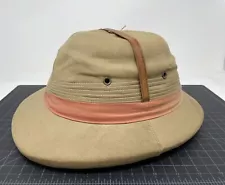 Vintage British India Military Pith Helmet