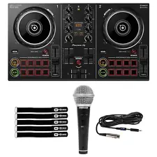 Pioneer DDJ-200 Portable Smartphone Tablet PC/Mac DJ Controller w Microphone