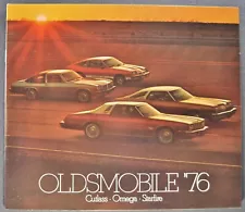 1976 Oldsmobile Brochure Cutlass S 442 Supreme Brougham Omega SX GT Starfire 76