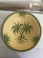 SALE Sud & Co Cassis Provence Large 16” Across Hand Painted Platter Bowl French