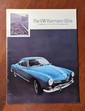 1968 VW Karmann Ghia Color Sales Brochure