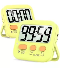 Antonki Timer Timer for Kids Kitchen Timers Digital Timer Pack of 2 (white)