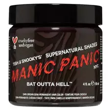 MANIC PANIC Hair Dye Semi Permanent Hair Color-Bat Outta Hell- 4 oz