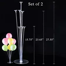 2 Balloons Stand for Table Balloons Decor, Balloons Stick Centerpieces with Base