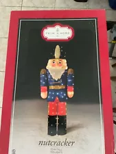 NUTCRACKER 72” TALL METAL INDOOR/OUTDOOR CHRISTMAS DECORATION RARE