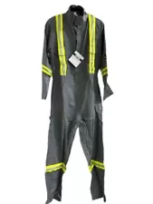 NEW Crude FR Wear Gray Coveralls Vented 62 Regular - BJ972-GRY