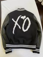 2014 The Weeknd Roots XO Leather Wool Varsity Tour Jacket *AUTOGRAPHED* Size L