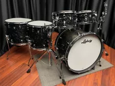 Ludwig Drums USA Neusonic 5 Piece Ebony Pearl Set