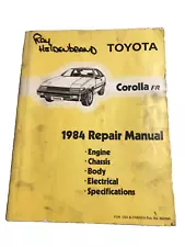 Toyota Corolla FR Coupe 1984 OEM Shop Service Repair Manual Wiring Diagrams DYI (For: 1984 Toyota Corolla)