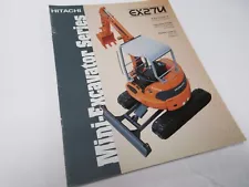 Hitachi EX27U Excavator Sales Brochure 8 Page