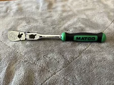 Matco Tools USA 3/8 Compact Locking Flex Handle Green Ratchet 88t AFR68lfx Mint