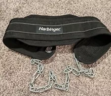 HARBINGER POLYPROPYLENE WEIGHTLIFTING DIP BELT W/ 34 INCH STEEL CHAIN -SAVE ð°ð°