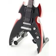 Miniature Guitar KISS PAUL STANLEY GIFT Memorabilia FREE STAND ART