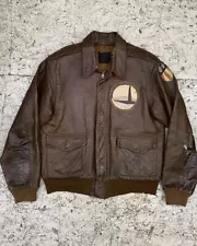 Vintage 1930s 1940s WW2 USAF AAF A-2 Flight Jacket Military Jacket Rare