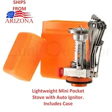 Ultralight Backpacking Camping Stove Pocket Rocket Auto Ignition SHIPS ARIZONA!