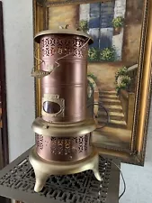 Perfection kerosene Heater #630 Copper and Gold Finish Vintage 24 Inches