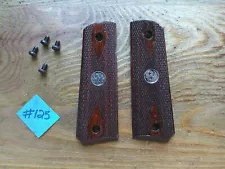 Ruger 1911 Factory OEM SR1911 Wooden Grip Panels Full Size W/ Medallion & Screws