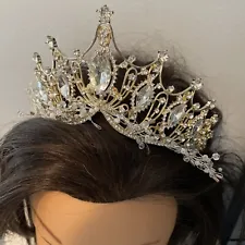 Tiara, Wedding Crown for Bride ,Princess, Are Queen Headpiece Haloty Baroque