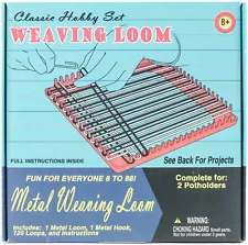 Pepperell RETK04 Weaving Loom Retro Craft Kit-