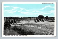 Mississippi River and Dam Lindbergh's Home Town Little Falls,MN Minnesota