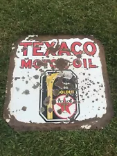 New ListingTEXACO PORCELAIN SIGN30 INCHES DSP sidewalk