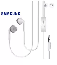 Genuine Samsung Handsfree Headphones Earphones Earbud Mic 3.5mm EHS61ASFWE White