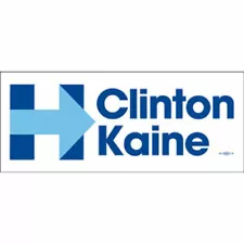 Hillary Clinton Tim Kaine For President 2016 White Bumper Sticker