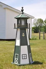 Large 39" Lighthouse Poly Vinyl Electric Yard Garden Decoration Outdoor