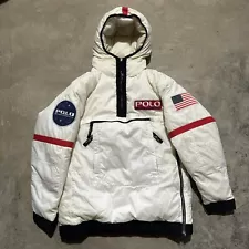 Vintage Polo Jeans Company NASA Astronaut Puffer Jacket Sz Medium Ralph Lauren