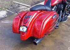 Kawasaki Vulcan 1700 VN1700 Integrated turn signal license plate relocator mount