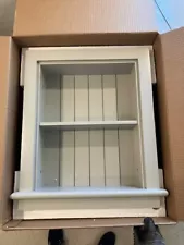 14x18 Imperfect Light Gray Aiden Wall Niche with beadboard back