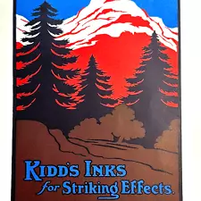 Kidd's Inks for Striking Effects Offset Litho Inks Illustration Print Ad