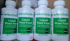 4 Lot SALE AeroGarden Liquid Plant Food - 3 Oz.