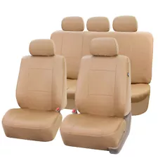 For LEXUS Car Seat Covers PU Leather 5-Seats Front & Rear Row Cushions Protector