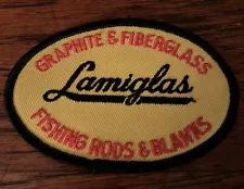 Lamiglas graphite & Fiberglass fishing Rods And Blanks vintage patch Rare