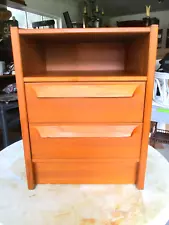 DANISH TEAK NIGHTSTAND Midcentury Mod Bid Now