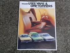 HOLDEN HZ UTES AND PANEL VAN BROCHURE.