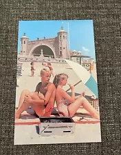 Vintage Postcard Daytona Beach, FL~Boy & Girl Meet On Worlds Most Famous Beach