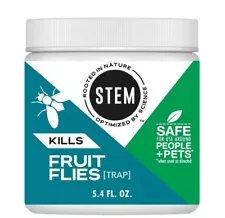 Stem Kills Fruit Flies Trap Safe for use around Kids + Pets, 5.4 oz (Pack of 3)