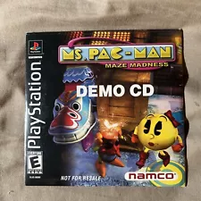 Ms. Pac-Man: Maze Madness Demo Sony Playstation 1 Not For Sale Edition In Card