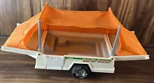 Vintage Nylint White Pop Up Camper Trailer Vintage 1997 w/ Orange Cover #672001