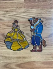 Beauty and the beast Stain glass window