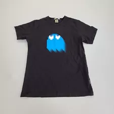 Pac Man Shirt Adult Large Black Classic Game Casual Outdoors Mens