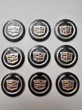 CADILLAC 1pc 1 inch (25mm) Key Fob Emblem Sticker Remote Badge FAST SHIPPING