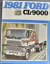 1981 Ford CL-9000 Truck Brochure COE Semi Tractor Trailer Excellent Original 81