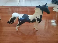 Vintage Breyer American Saddlebred Black White Pinto #1141 Horse - Retired