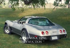 Chevrolet Corvette 1978 silver anniversary edition photo press photograph