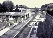 41 POOL IN WHARFEDALE STATION C1964 HALF FRAME 35mm COLOUR SLIDE + COPYRIGHT